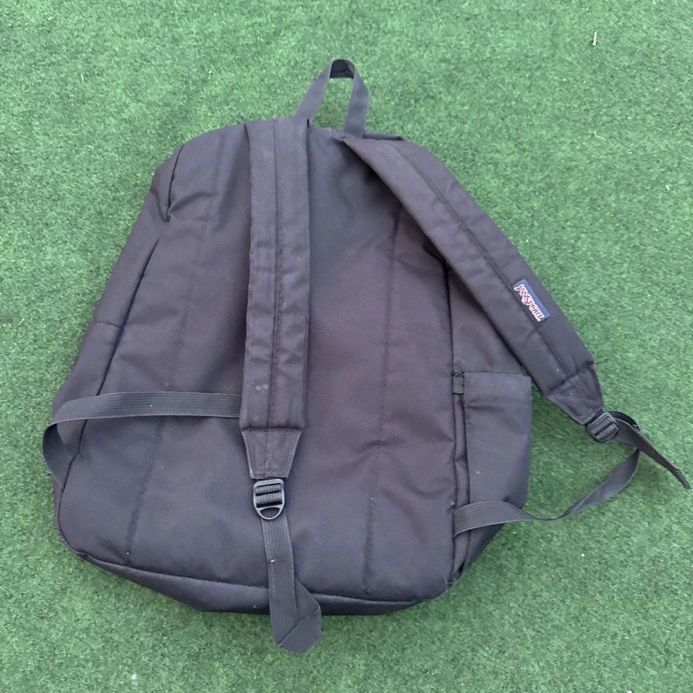 JanSport Black SuperBreak Backpack School Book Bag Travel Laptop Classic